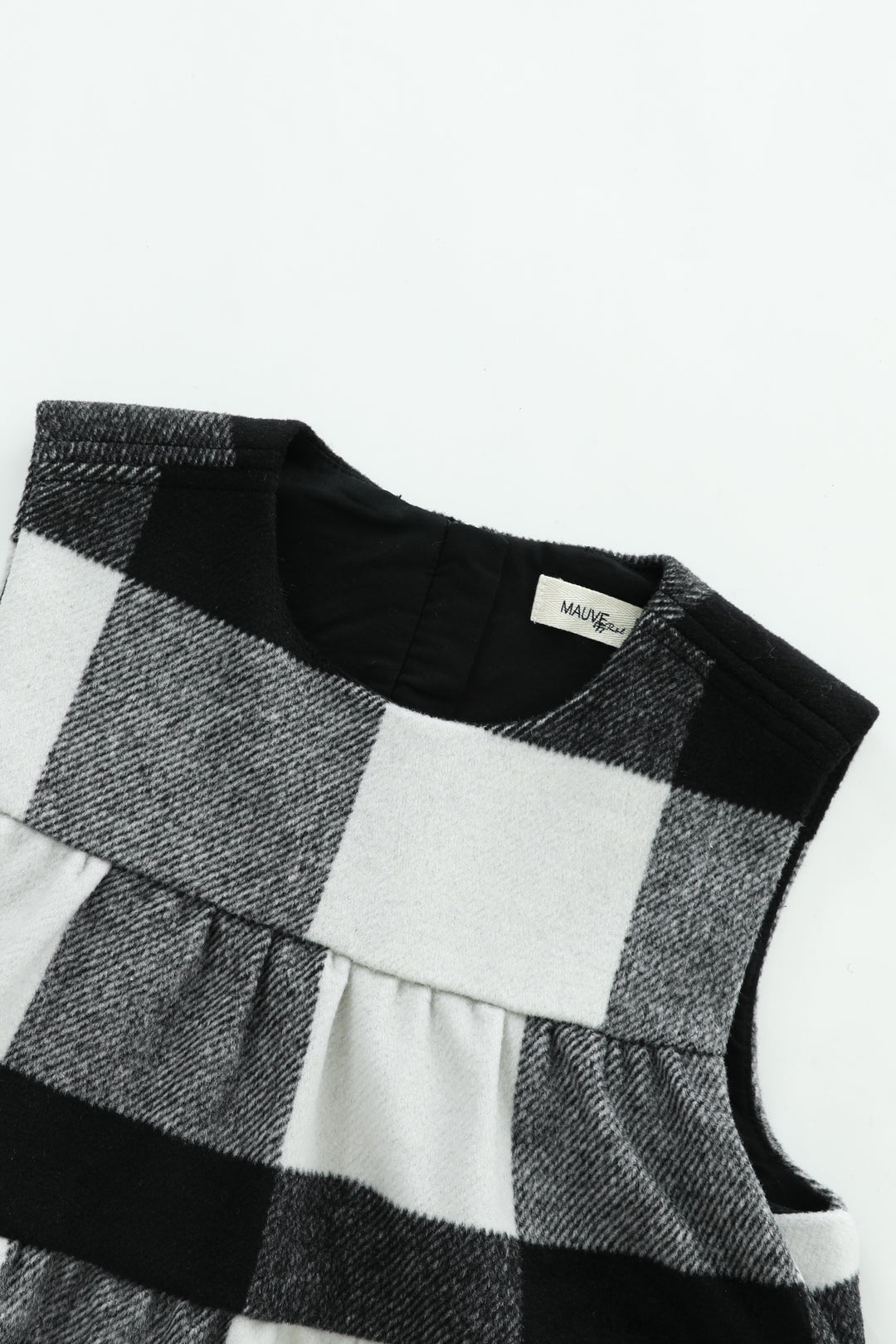 wool plaid midi jumper - buffalo plaid