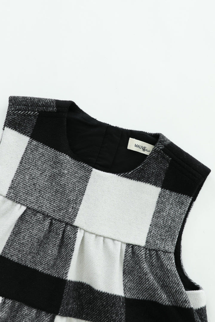 wool plaid midi jumper - buffalo plaid