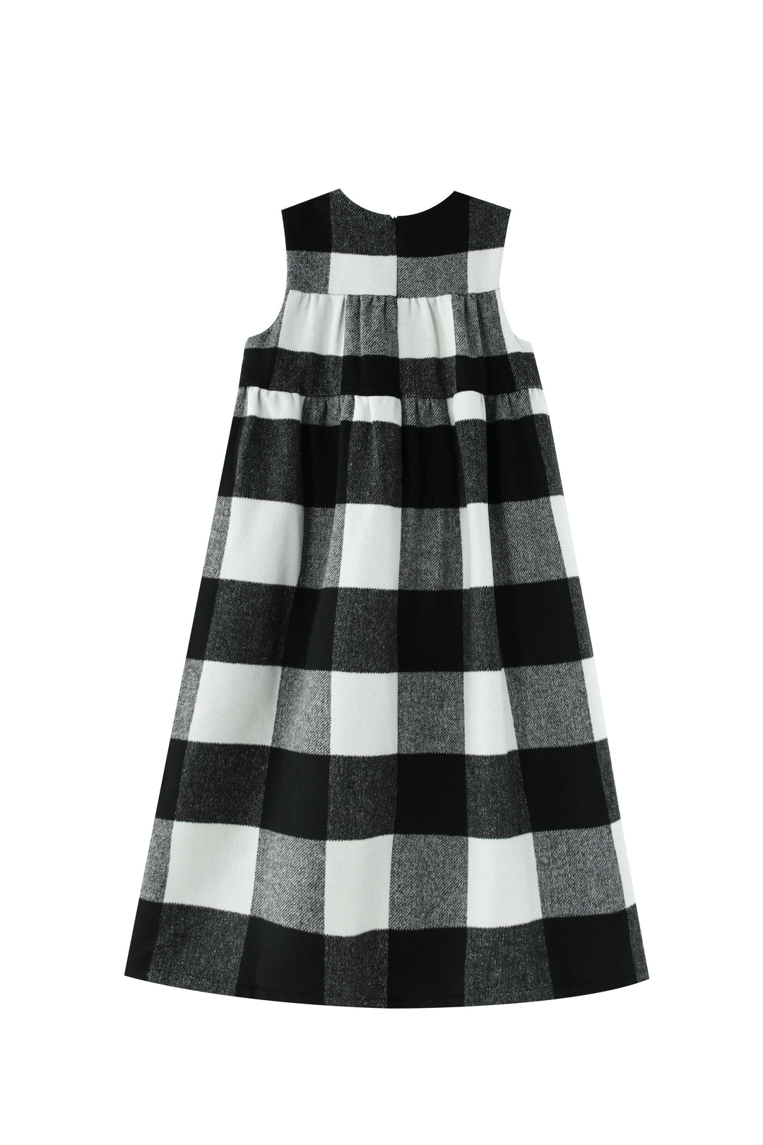 wool plaid midi jumper - buffalo plaid