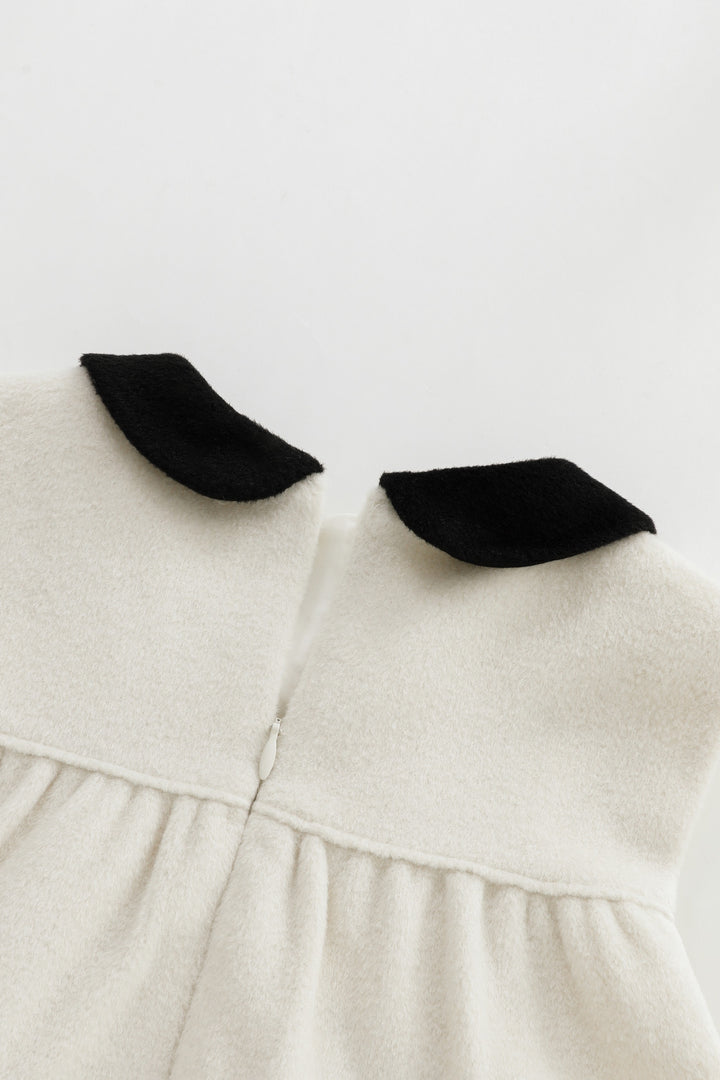 peter pan collared wool jumper - cream