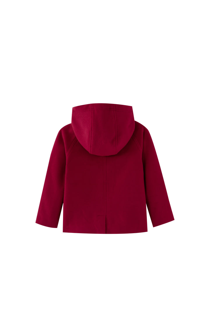 double breasted wool jacket - red
