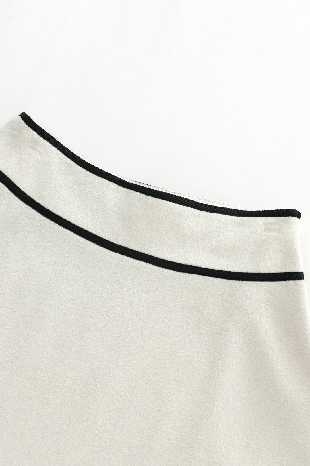 midi wool circle skirt - cream