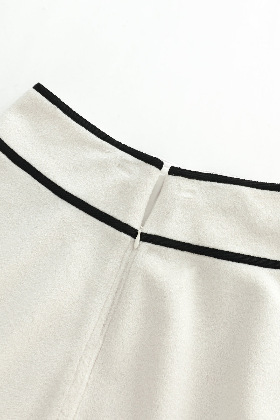 midi wool circle skirt - cream