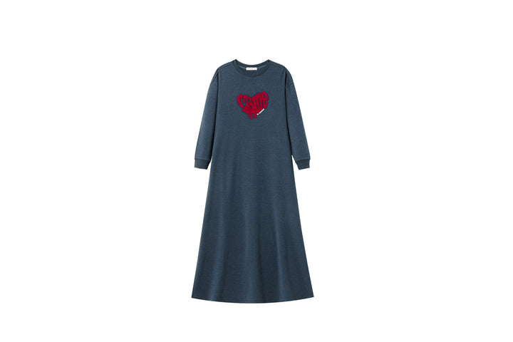 jaime le pastel emblem nightgown - indigo
