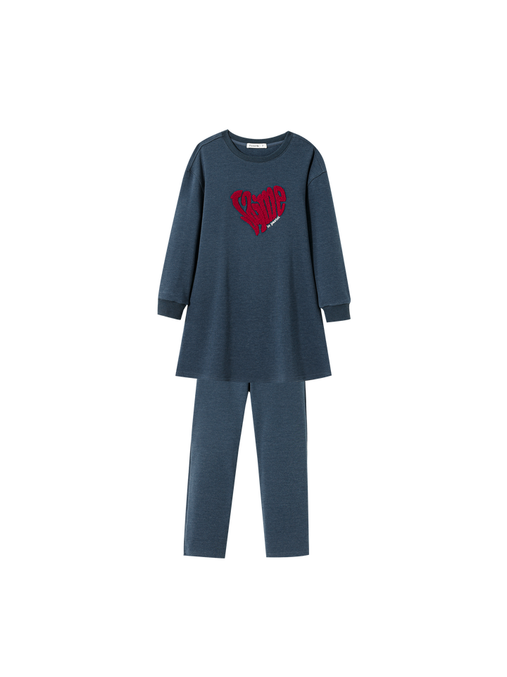 jaime le pastel emblem nightshirt - indigo