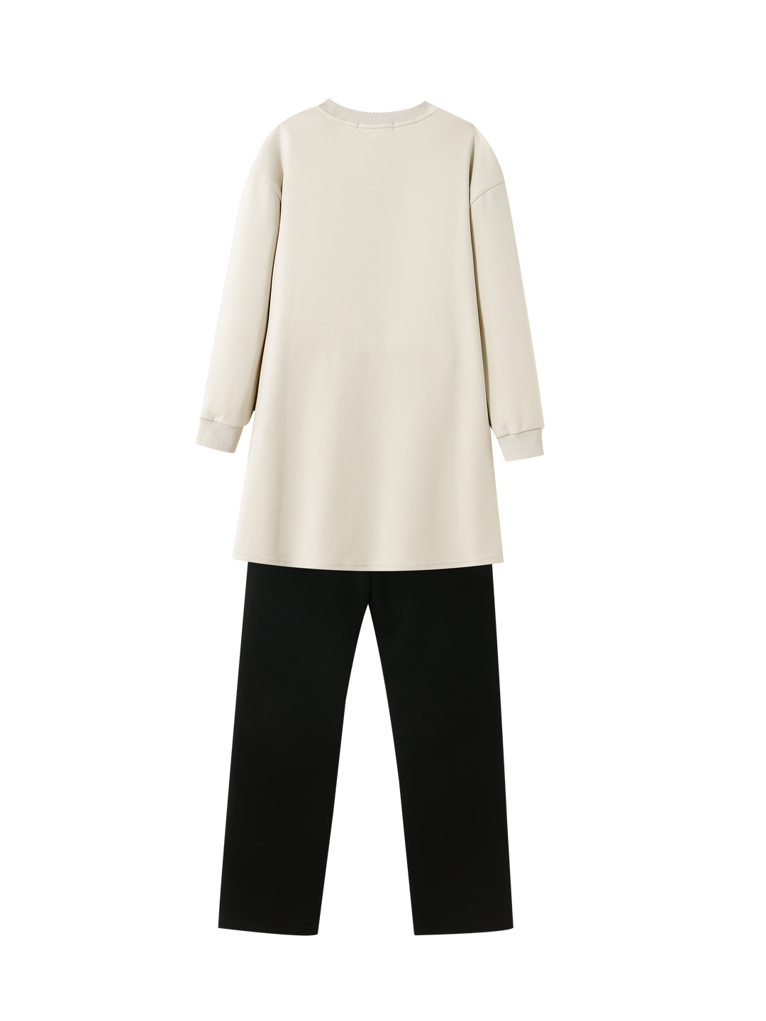 tunic set with sherpa graphic - stone