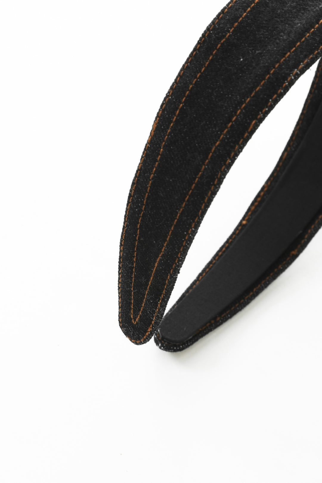 denim headband - black denim