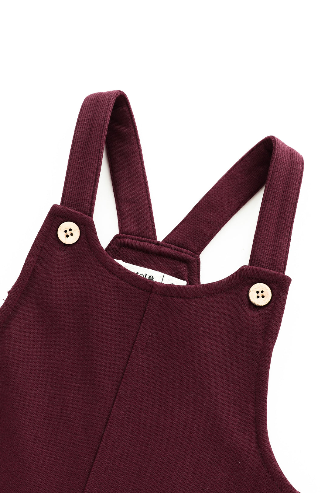 side pocket romper - burgundy