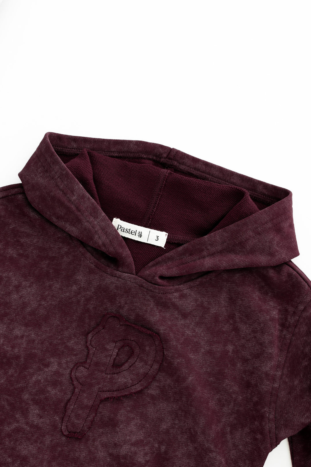 p emblem tie dye tracksuit - burgundy