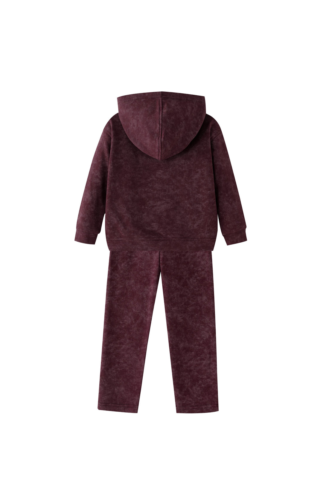 p emblem tie dye tracksuit - burgundy