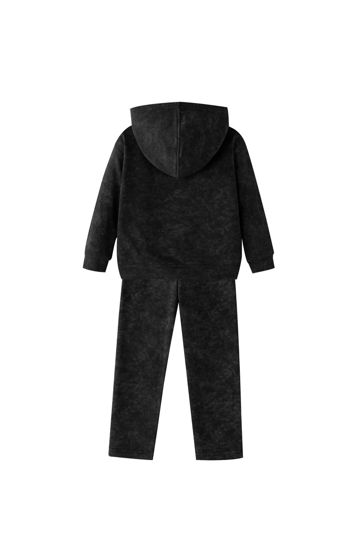 p emblem tie dye tracksuit - black