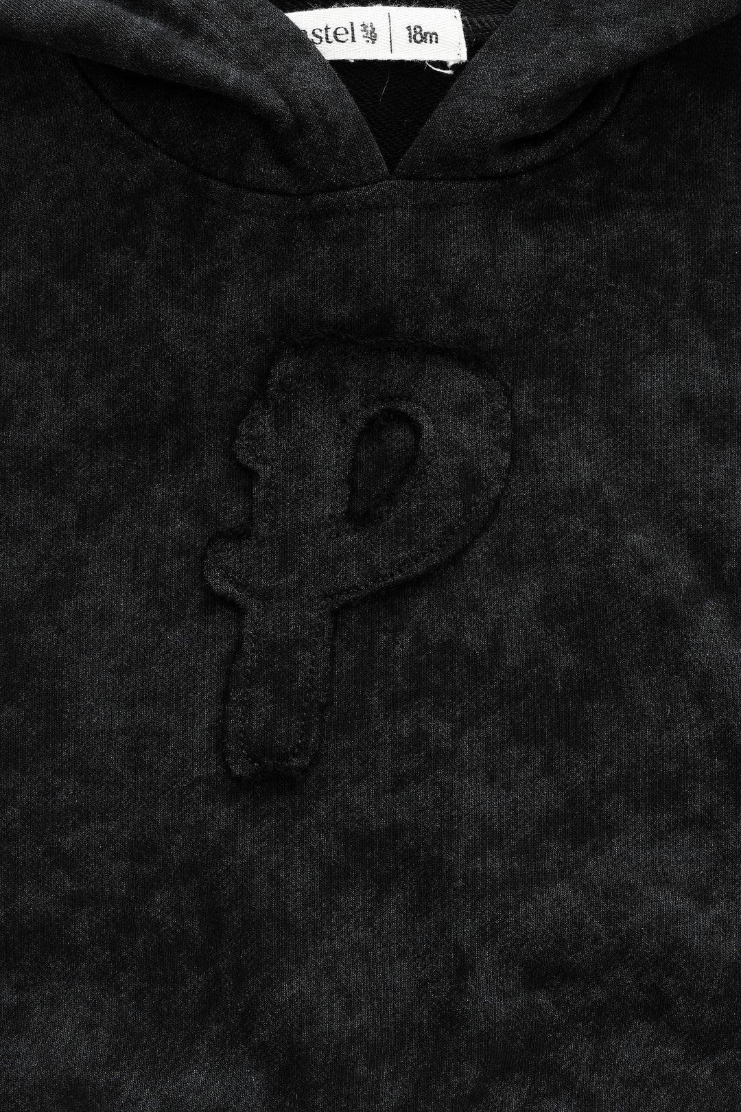 p emblem tie dye tracksuit - black