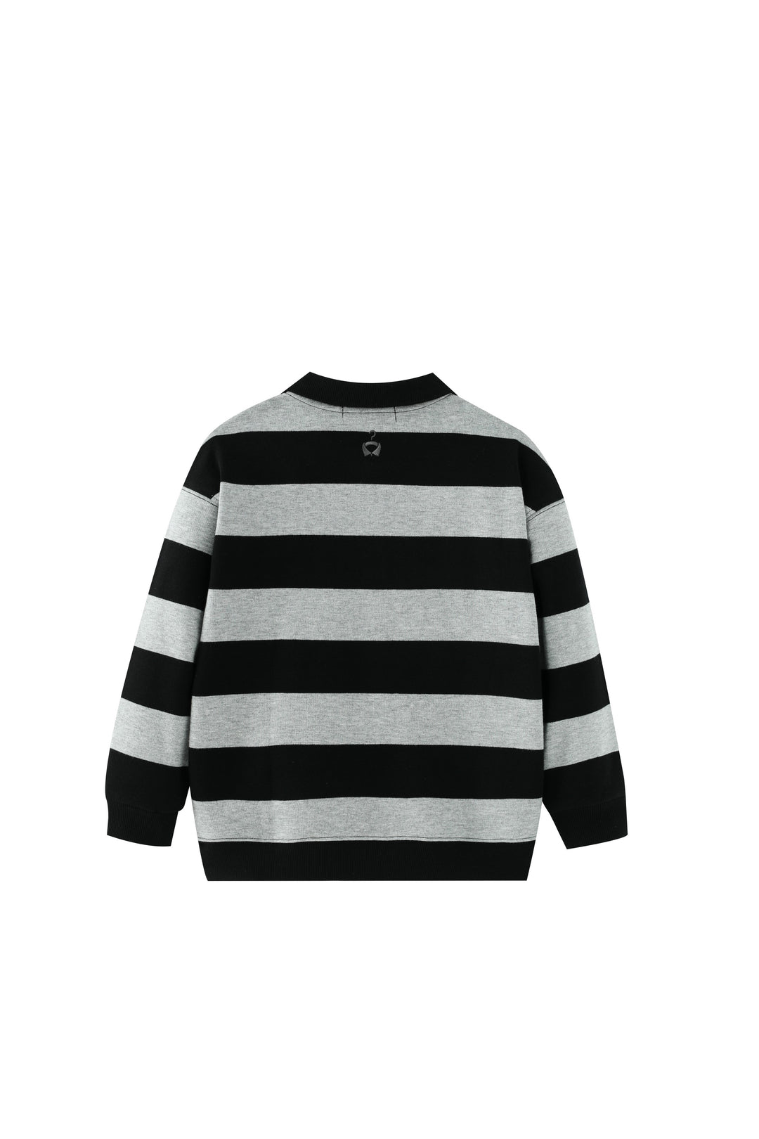 striped polo - grey striped