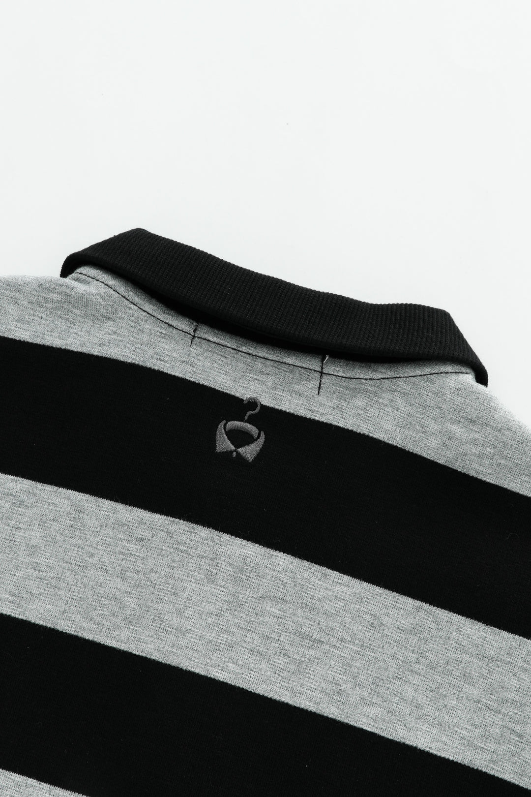 striped polo - grey striped