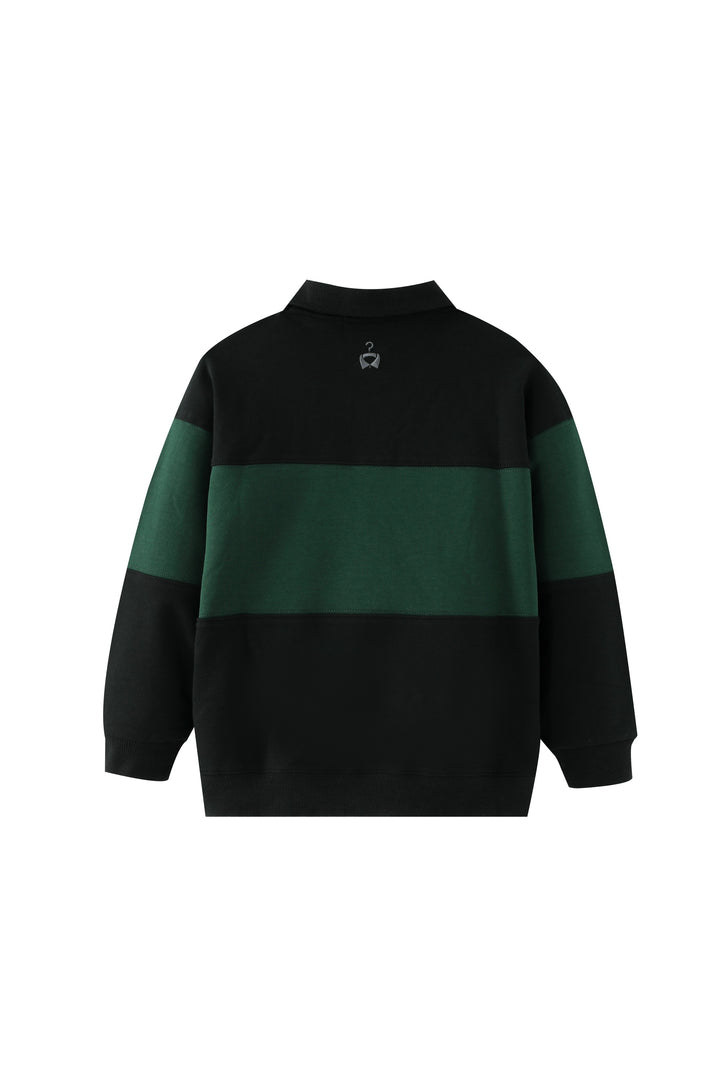 bold striped polo - green striped
