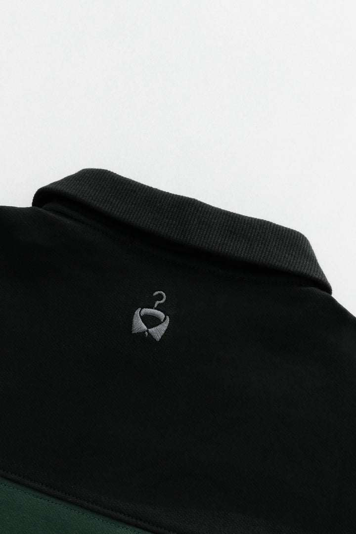 bold striped polo - green striped