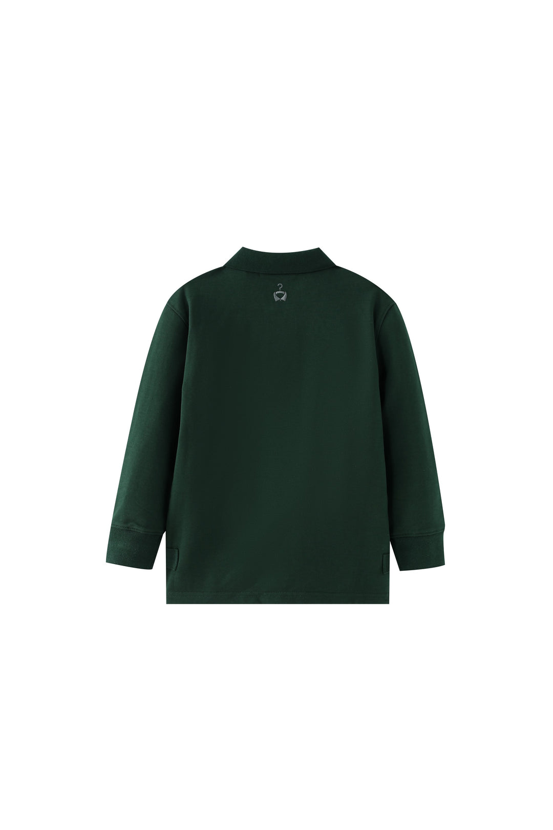 polo with contrast collar - green