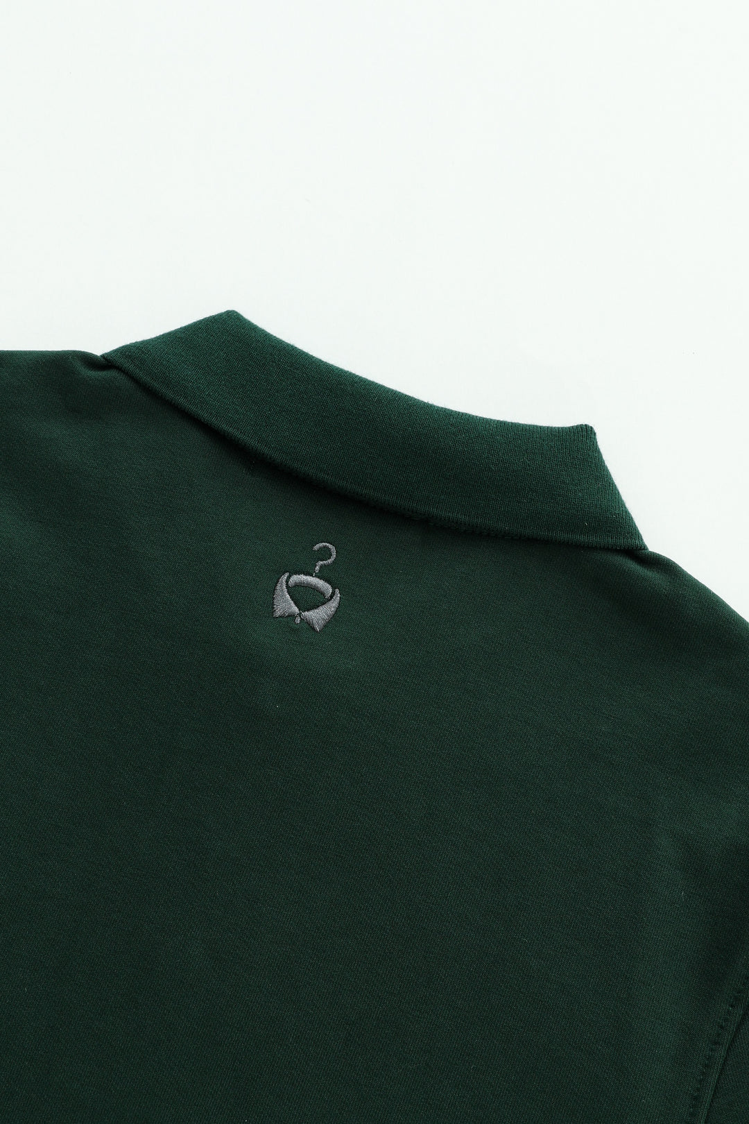 polo with contrast collar - green