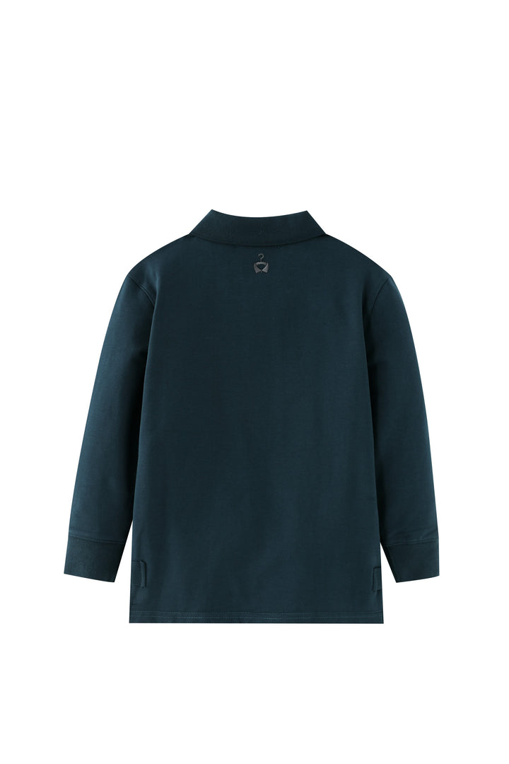 polo with contrast collar - teal