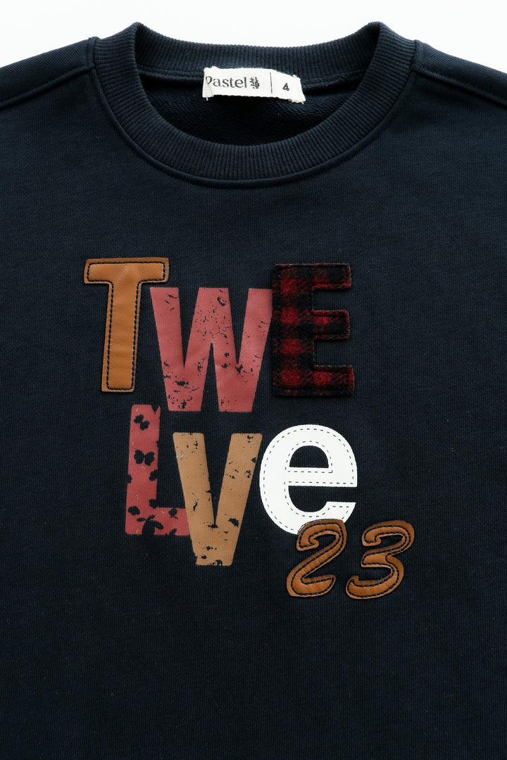 twelve 23 sweat dress - navy