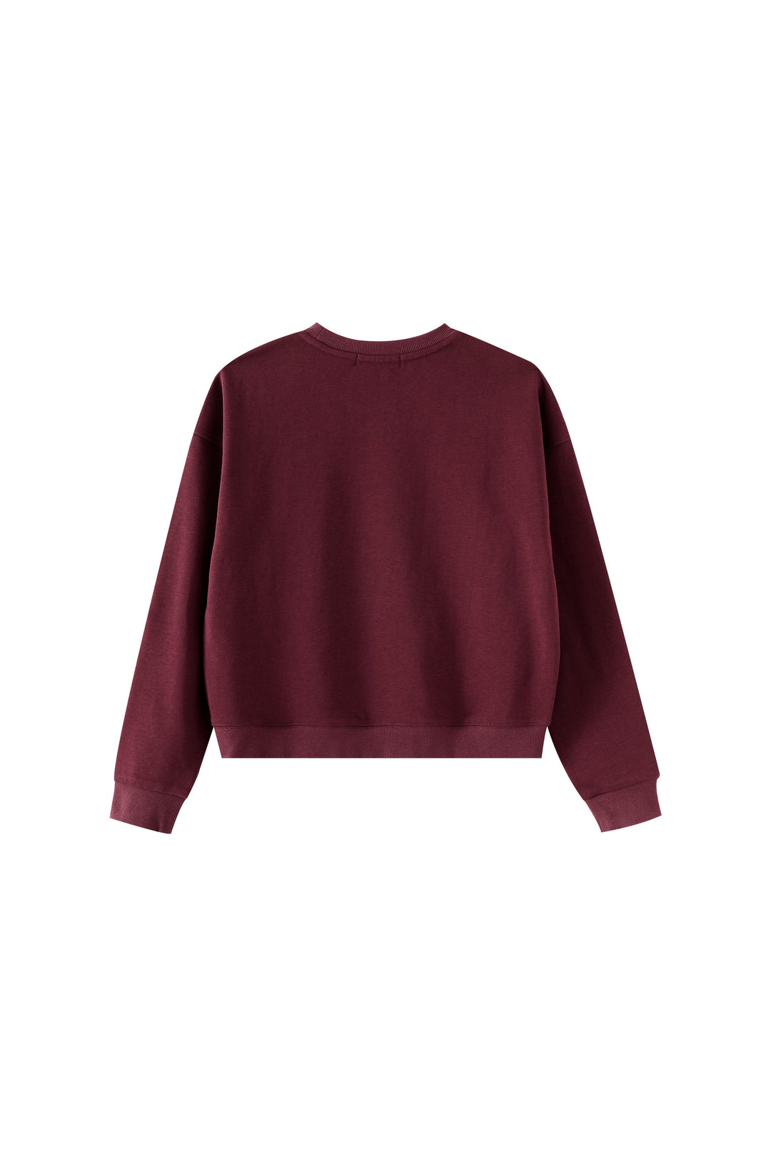graphic heart sweatshirt - burgundy