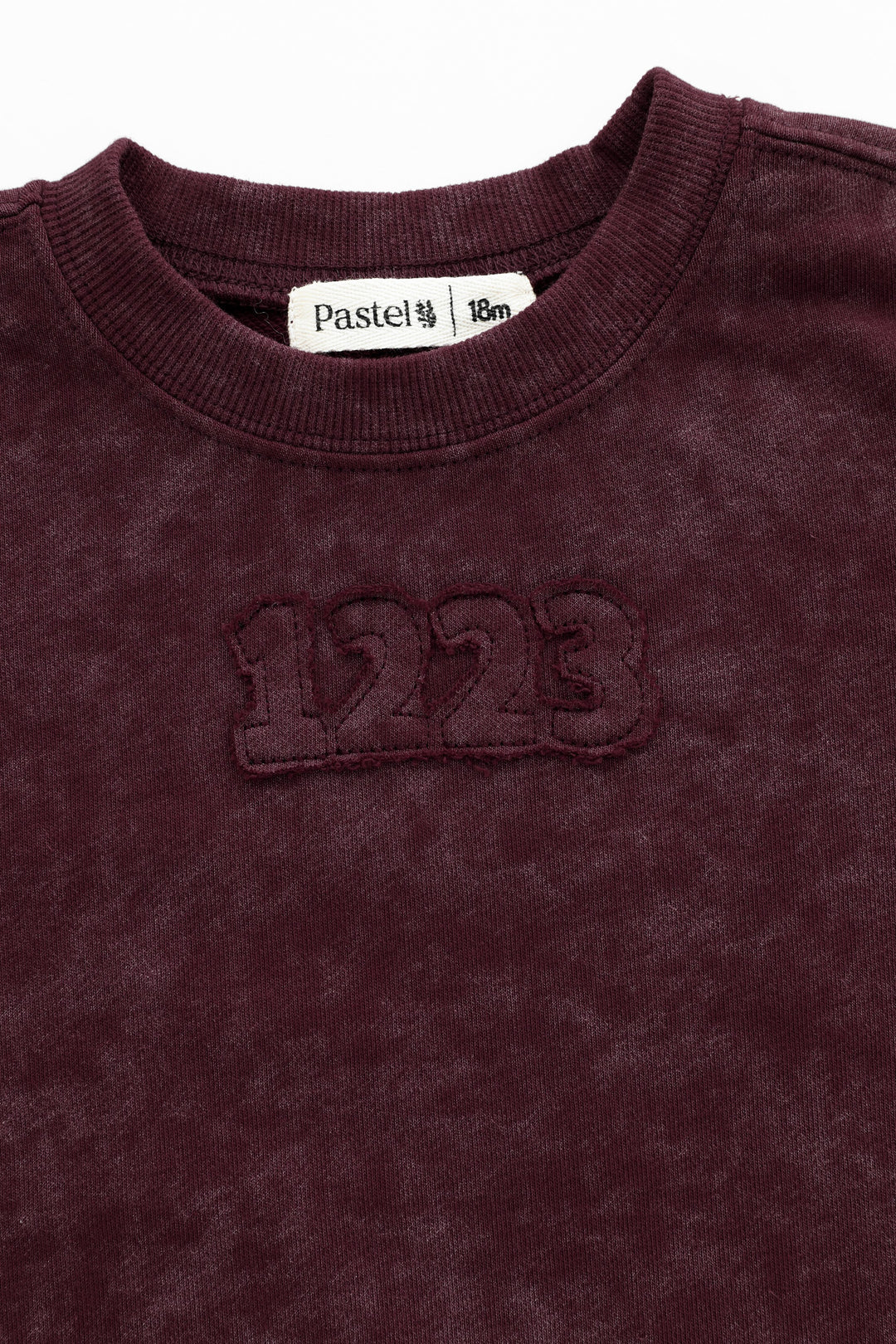 1223 tie dye sweat - burgundy