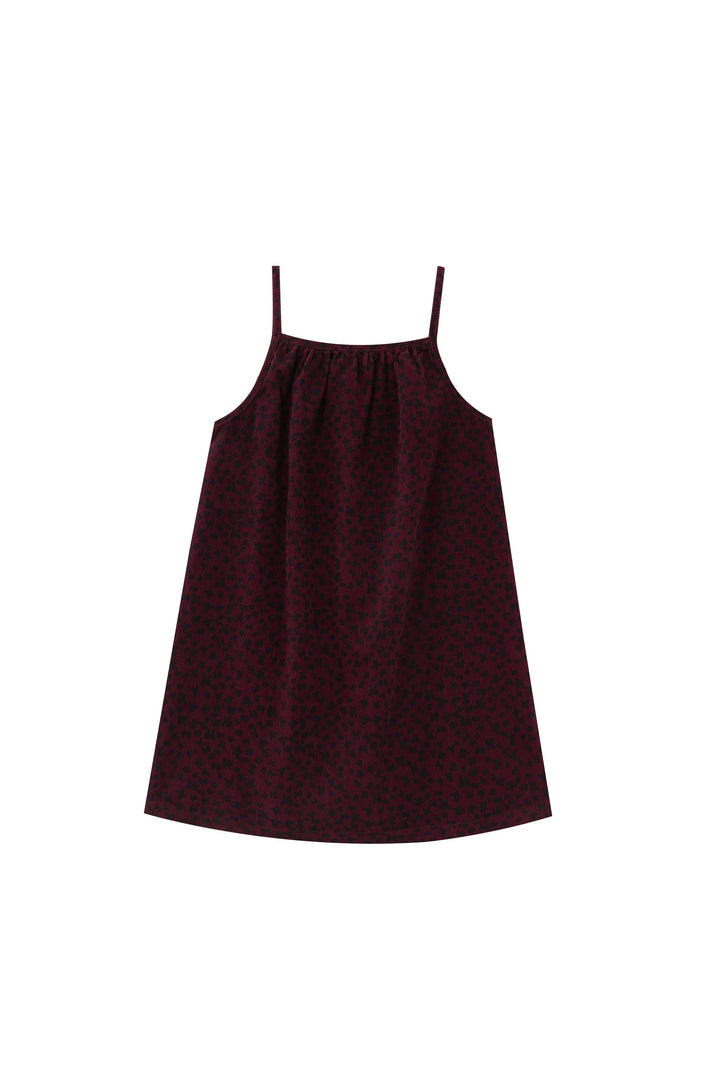 butterfly printed corduroy jumper - burgundy