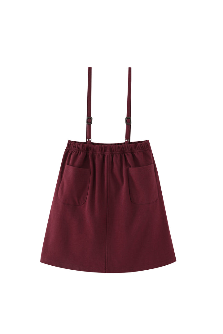 thin strapped jumper - burgundy