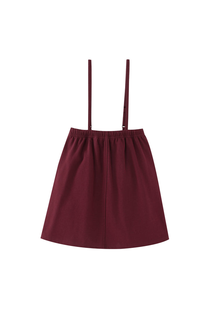 thin strapped jumper - burgundy