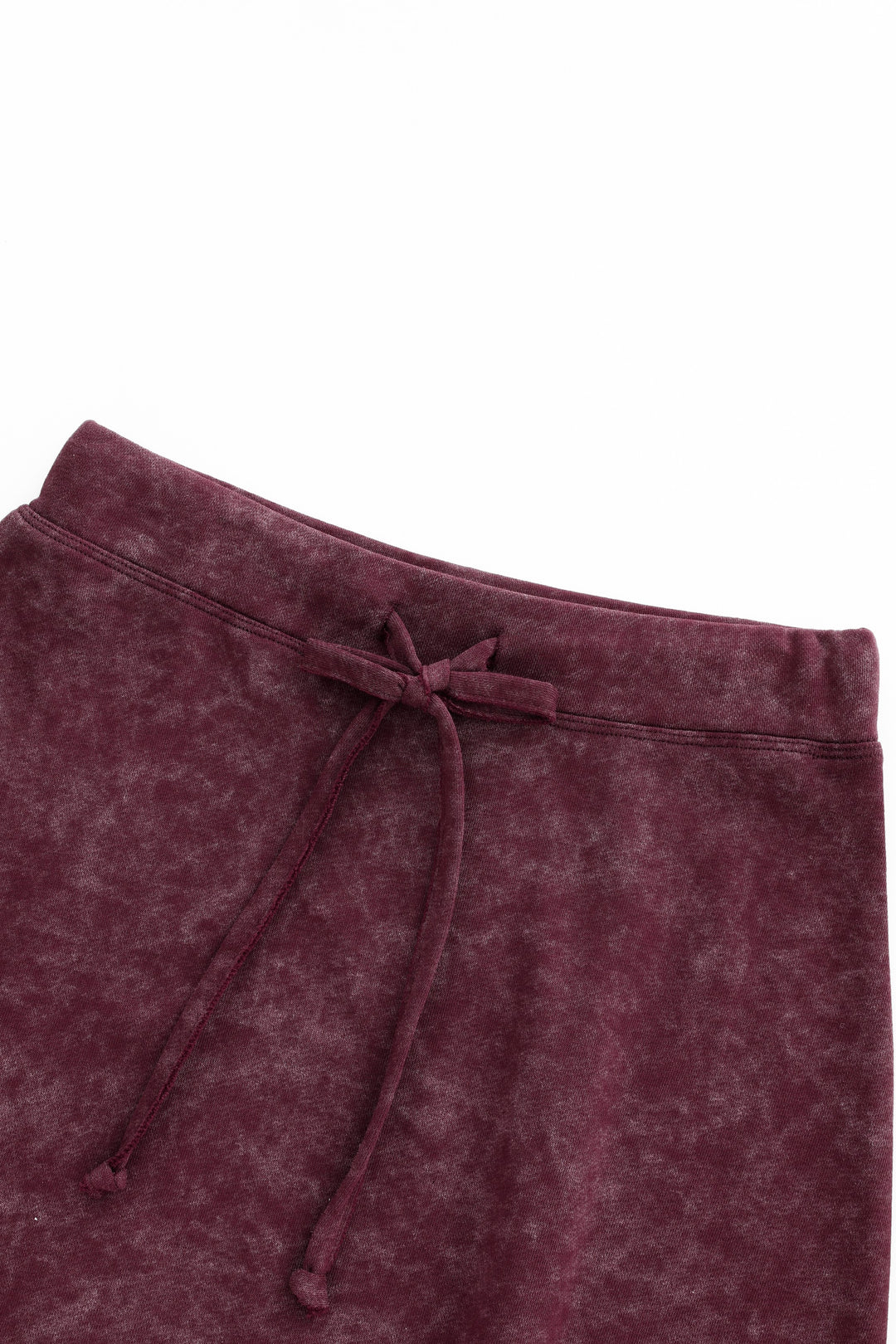 midi tie dye skirt - burgundy