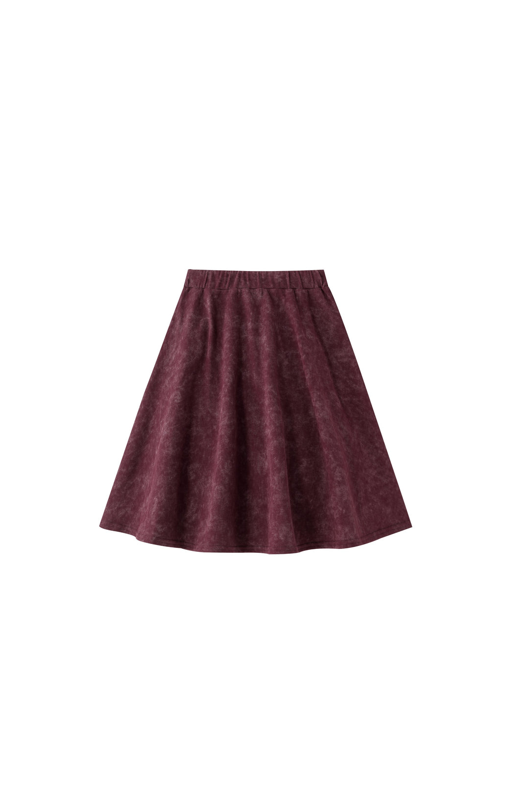 tie dye circle skirt - burgundy