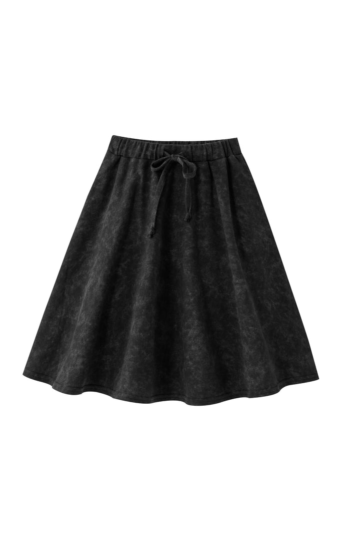 tie dye circle skirt - black