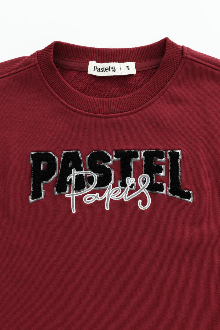 pastel paris sweatshirt - rust