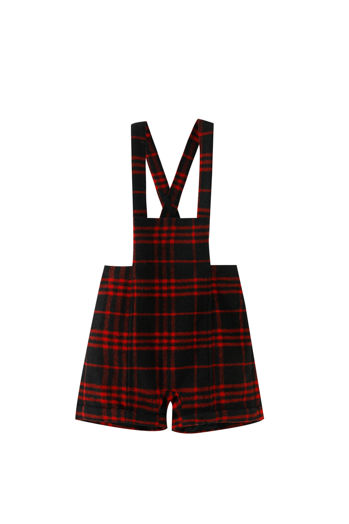 red plaid shortal - red plaid
