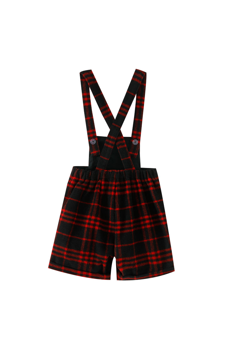 red plaid shortal - red plaid