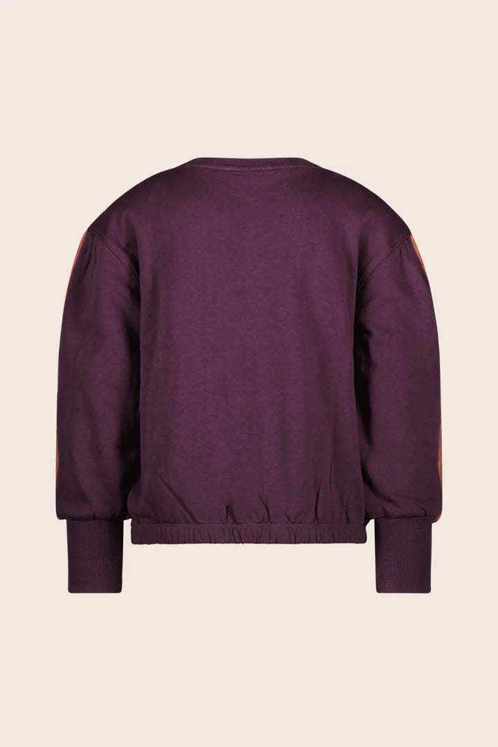 top l/s sweat bomber - grape-286