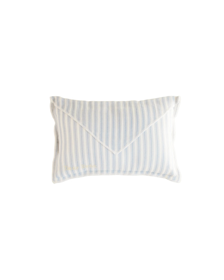 pillow envelope ticking stripe - blue