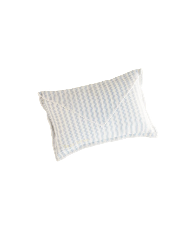 pillow envelope ticking stripe - blue