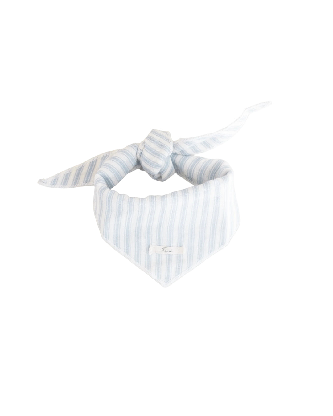 bib bandana ticking  - blue