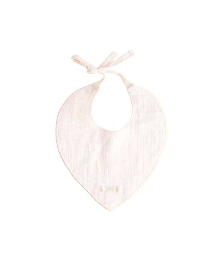 bib drool organic gauze  - barely pink