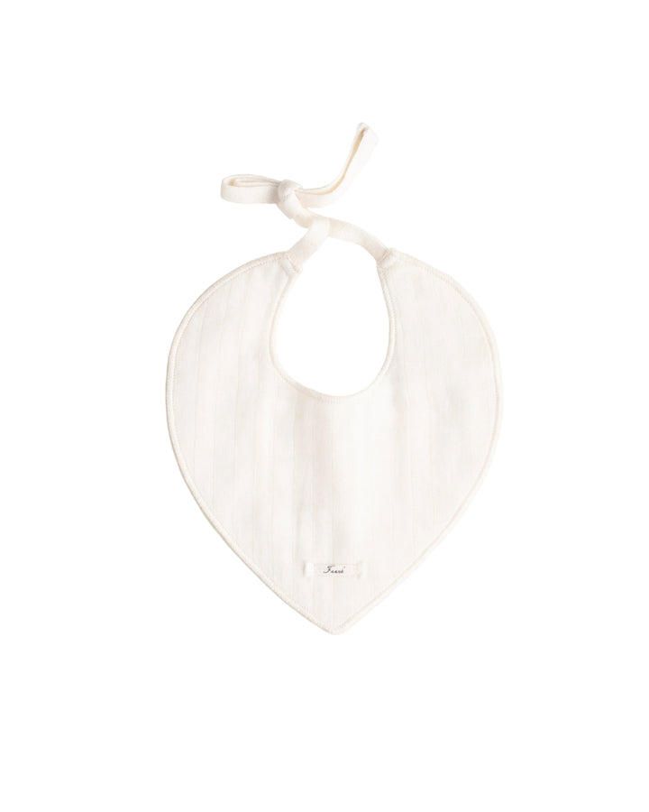 bib drool organic gauze  - ecru