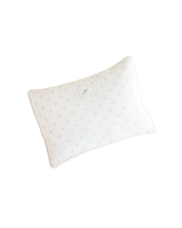 pillow calico print - blue