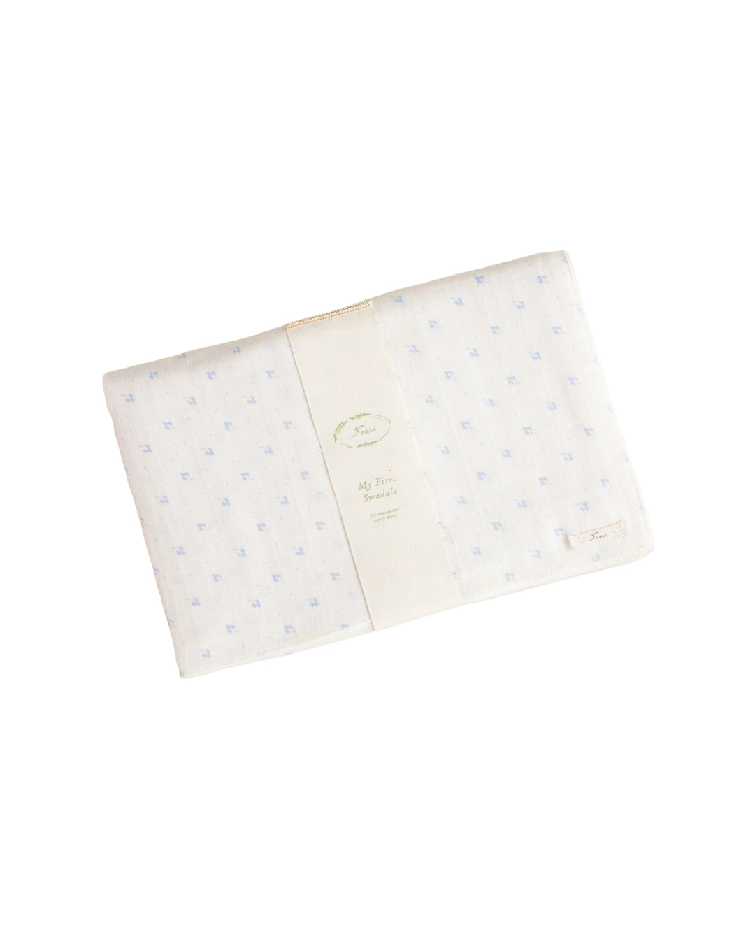 swaddle printed calico - blue
