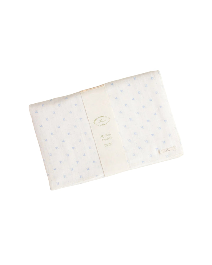 swaddle printed calico - blue