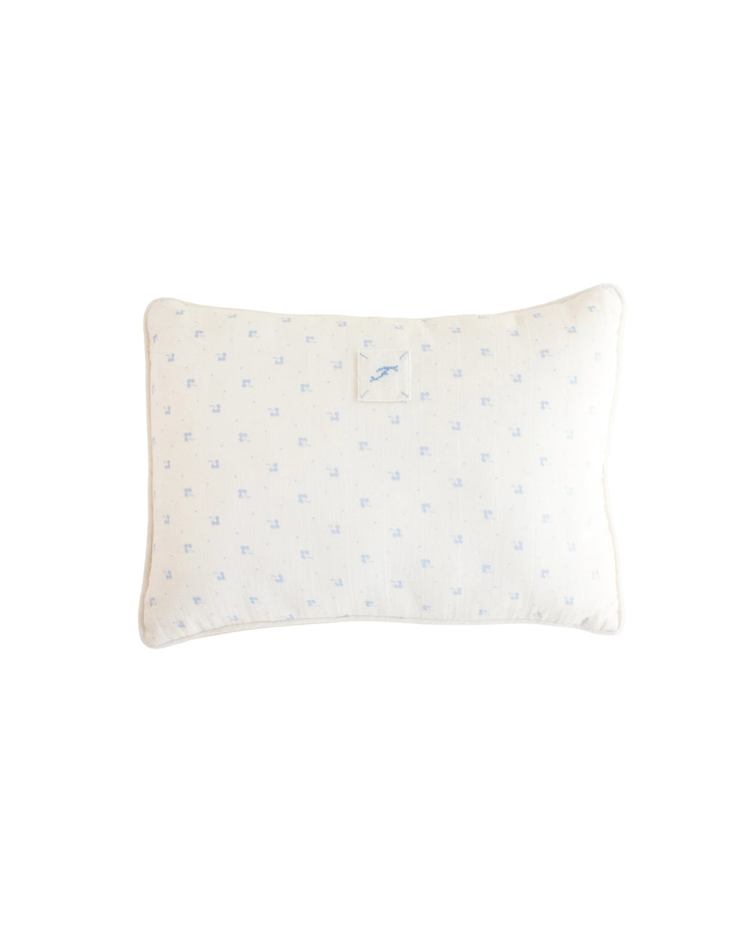 pillow calico print - blue