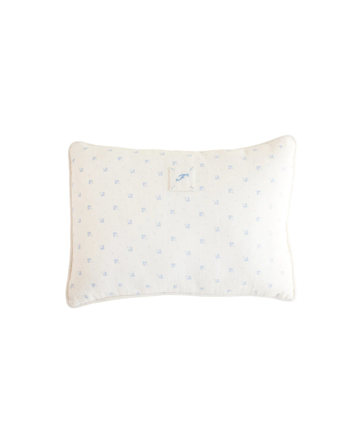 pillow calico print - blue