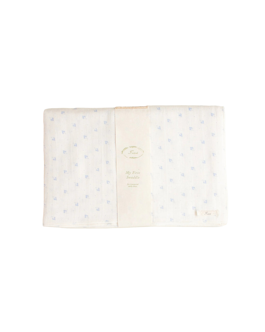 swaddle printed calico - blue