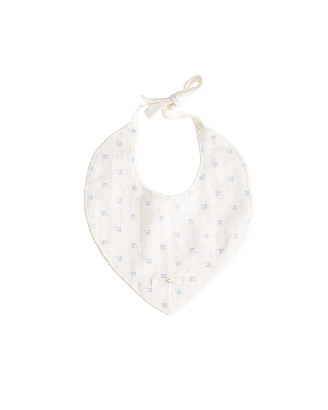 bib calico print - blue