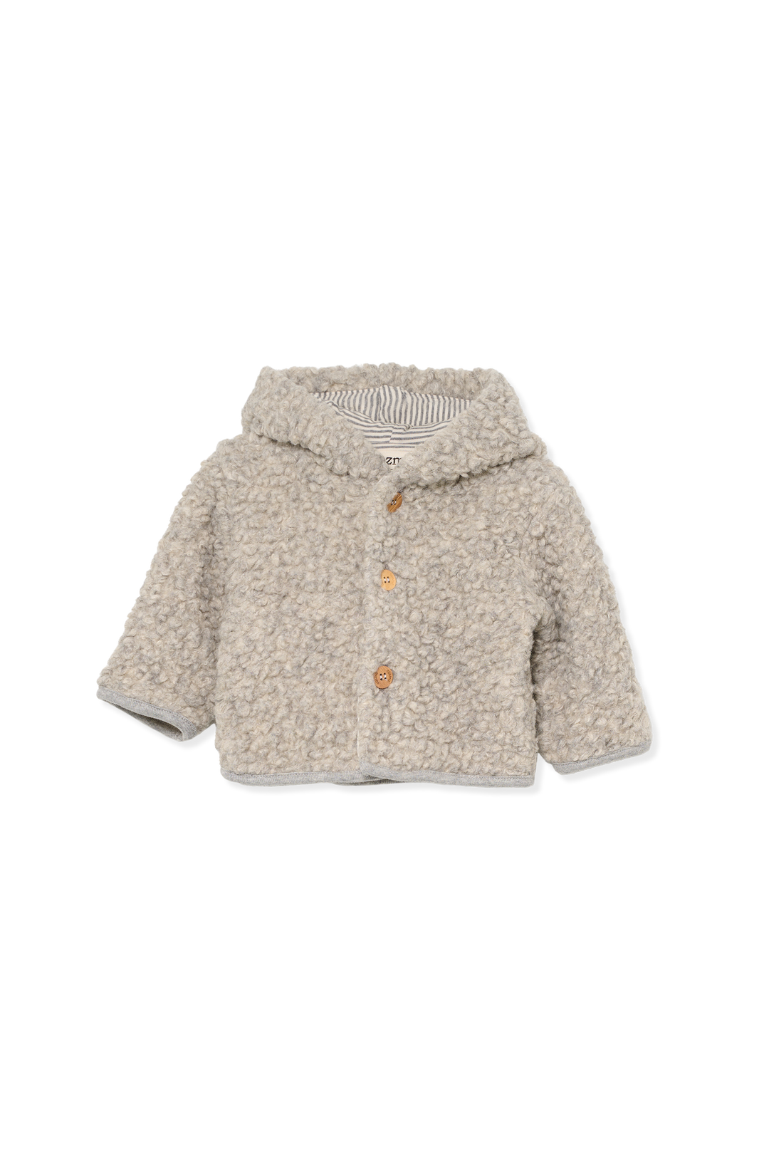 jacket sherpa with ears - grey