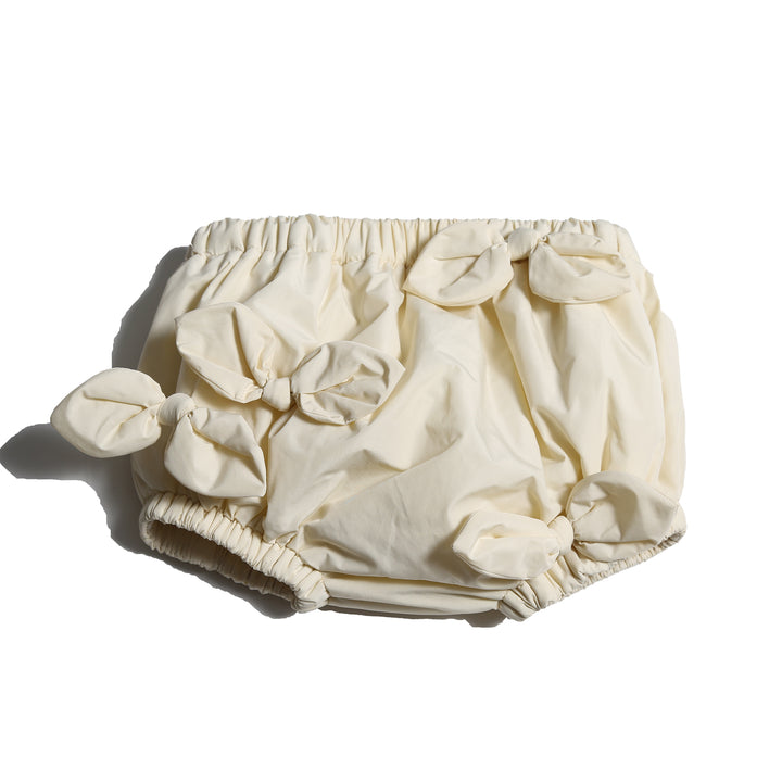 one piece tafetta embellished bow bloomer - opal